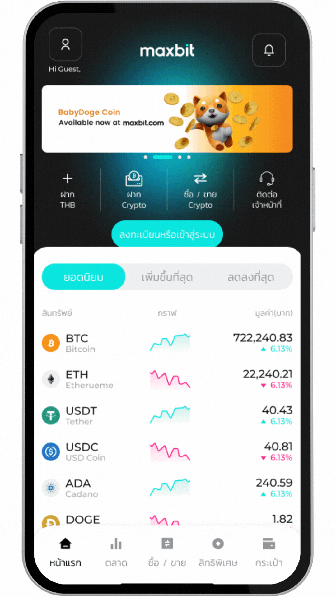 How to set up favorite coins menu.gif